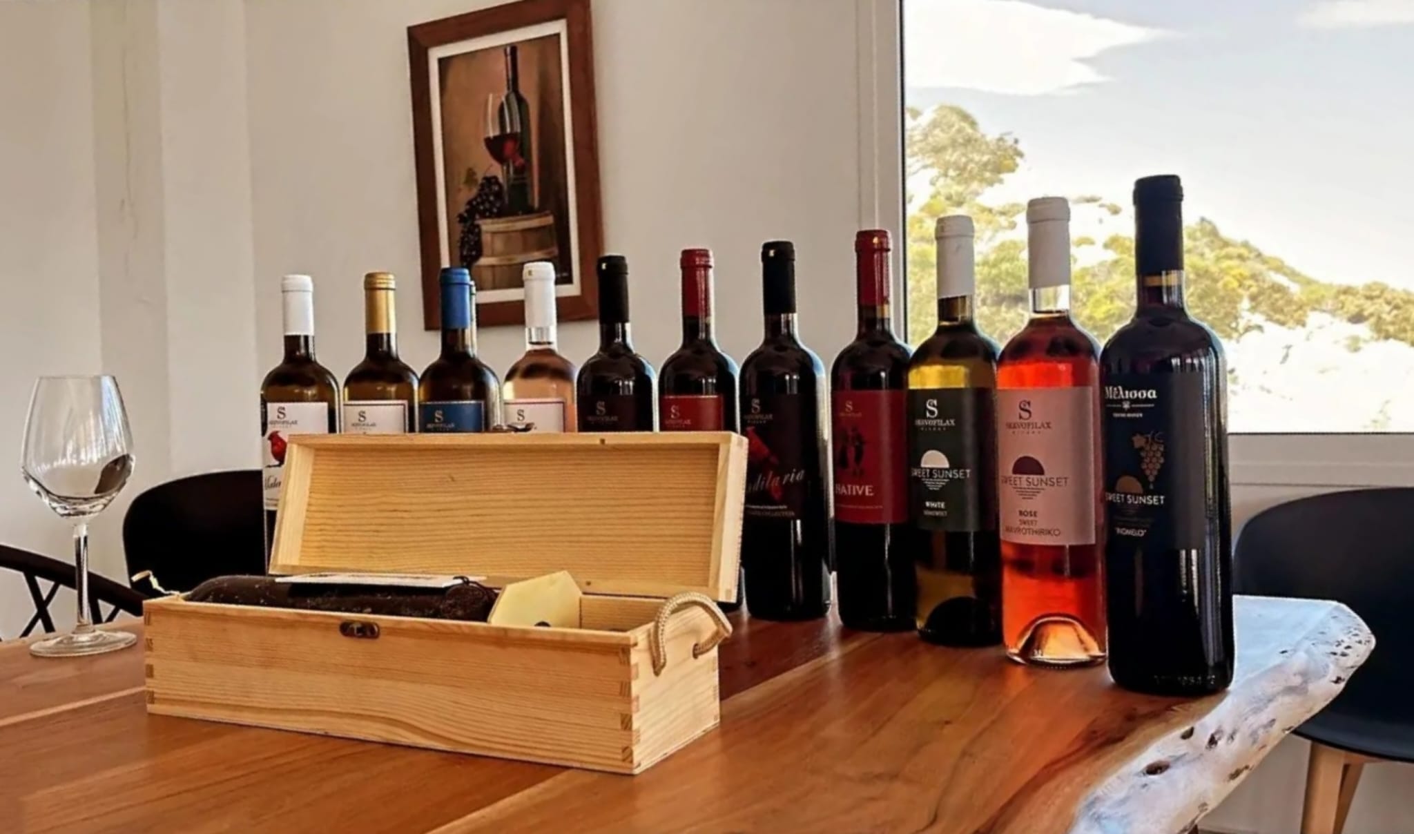 Atmospheric Wine Tasting